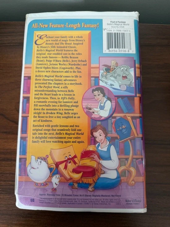 Disney Belle's Magical World VHS - Picture 2 of 5